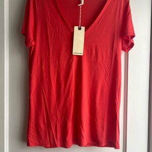 Lanston Vneck tshirt with back v cutout